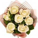 Bouquet "7 white roses!" - image-1